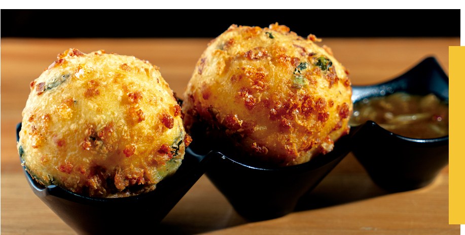 Bolinho de Ouro — petisco do Art Chopp