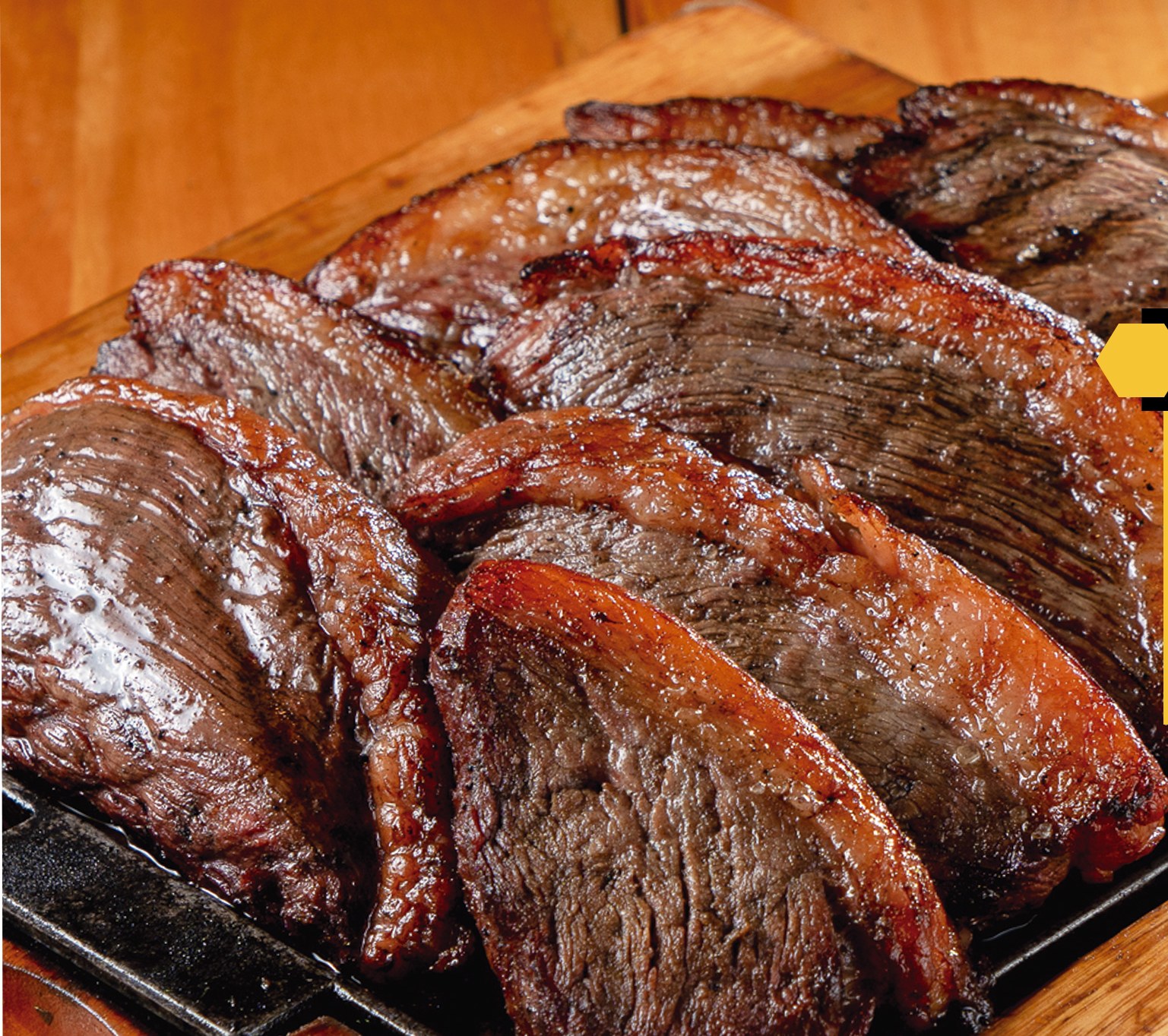 Picanha na brasa servido no Art Chopp
